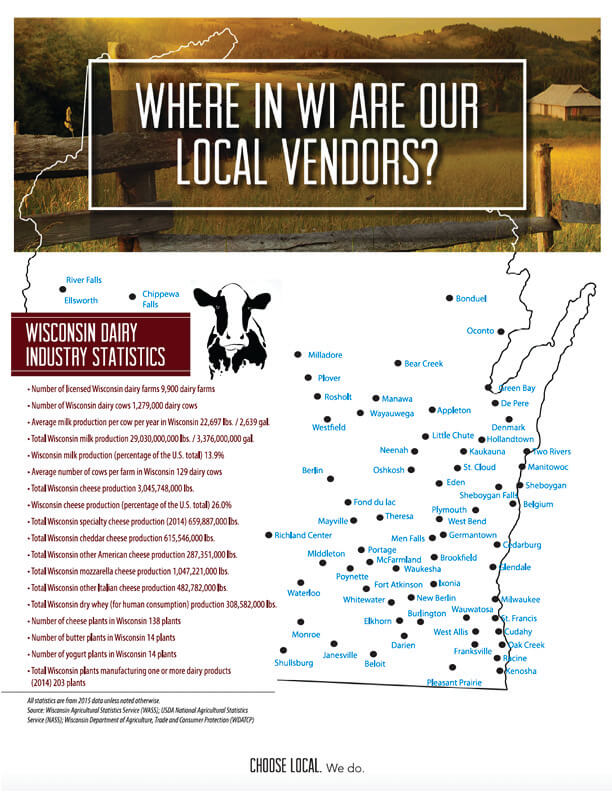 Wisconsin Vendors that Davians uses