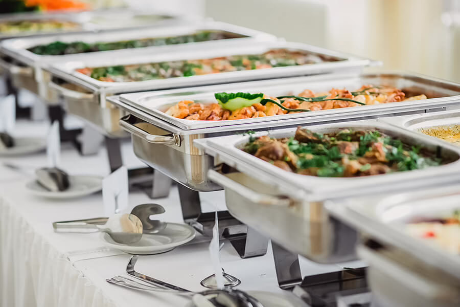 Formal catering trays